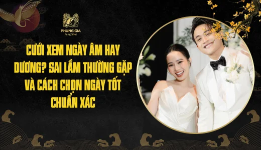 Cưới xem ngày âm hay dương? Sai lầm thường gặp và cách chọn ngày tốt chuẩn xác